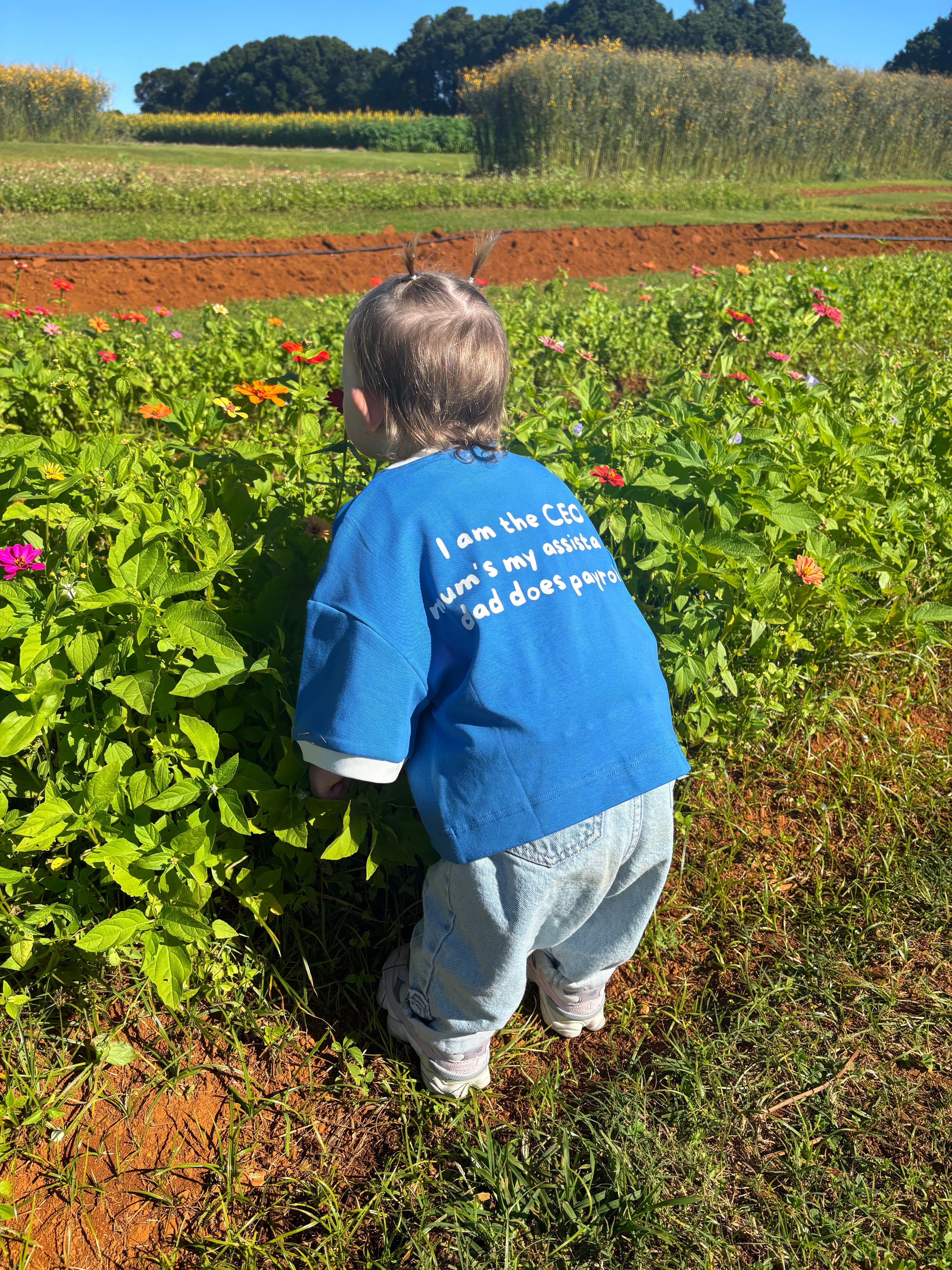 CEO | Oversized Tee in Daydream Blue