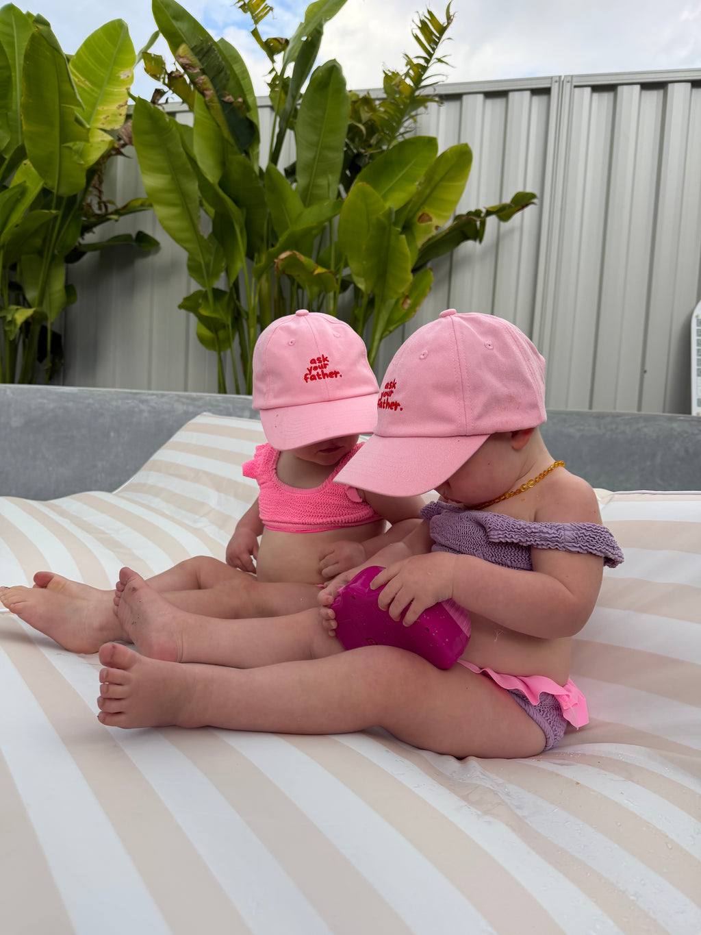 Ask Your Father Cap in Pink | Kids