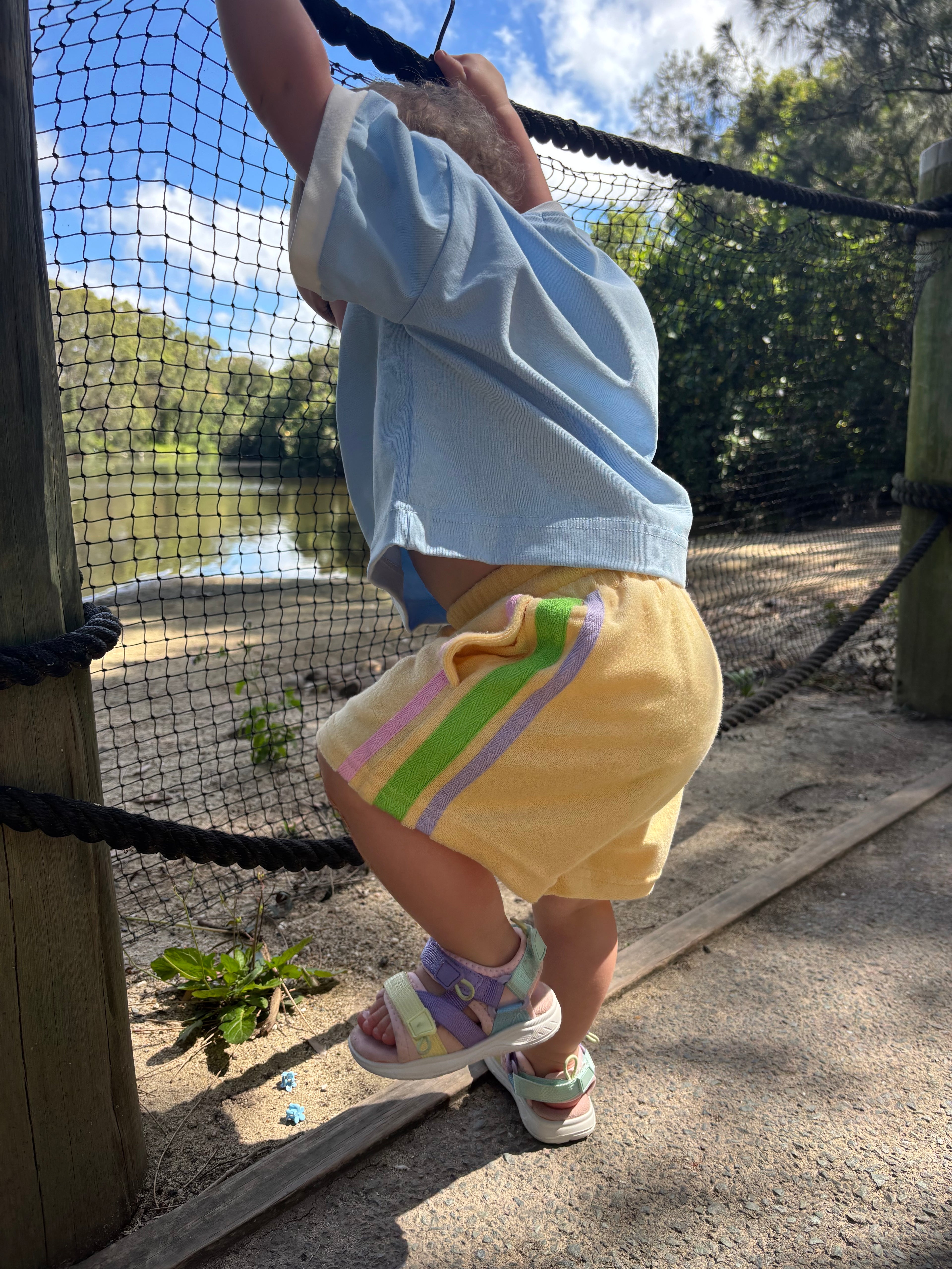 Pastel Skies Terry Shorts