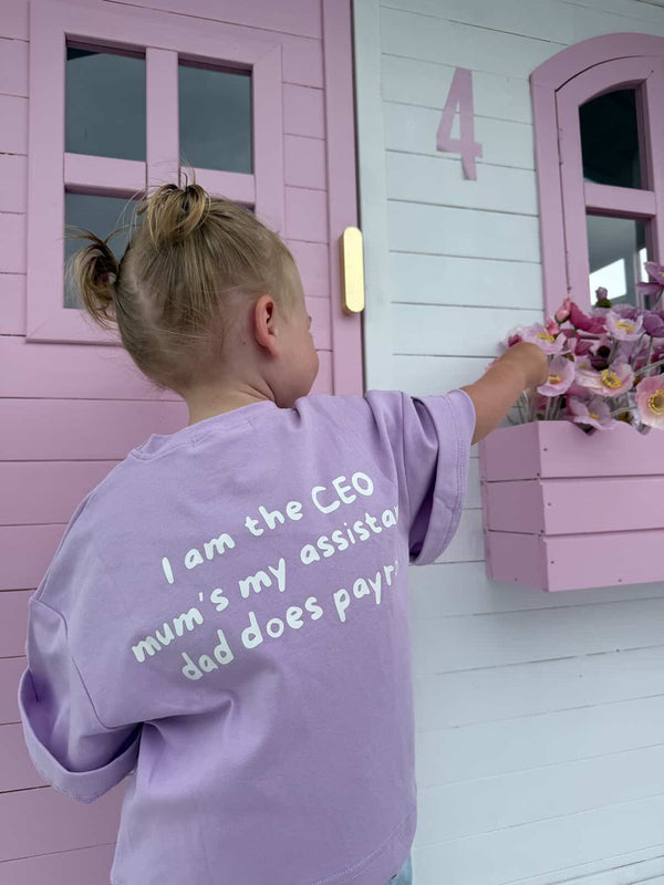 CEO | Oversized Tee in Lilac