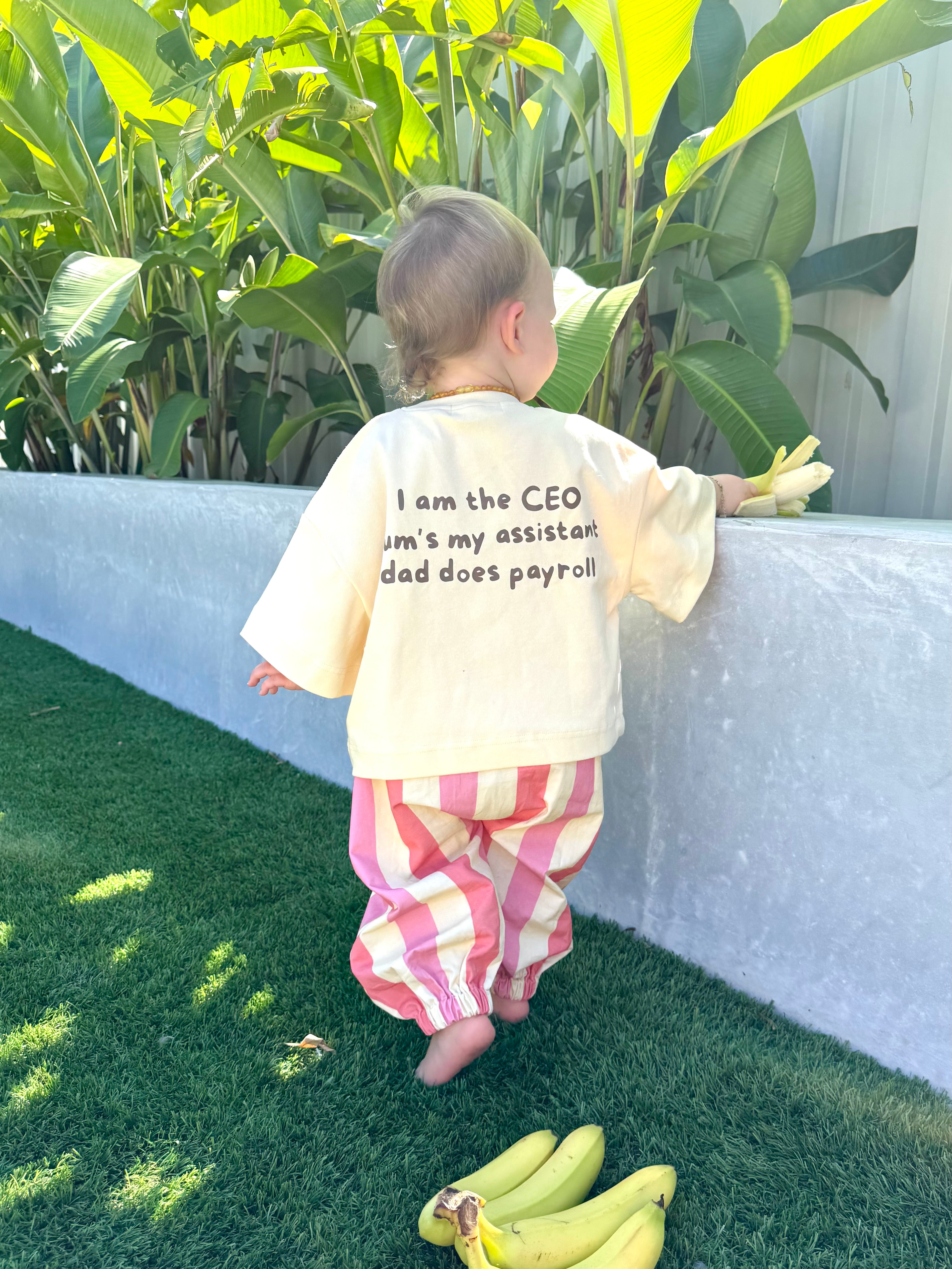 CEO | Oversized Tee in Banana Split