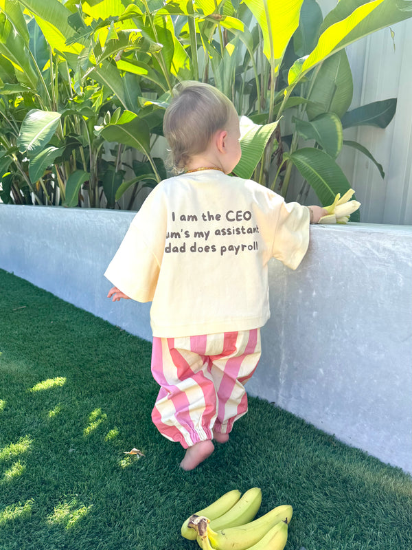 CEO | Oversized Tee in Banana Split