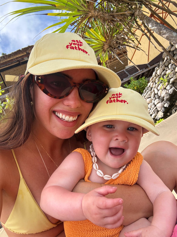 Ask Your Father Cap in Yellow | Adult