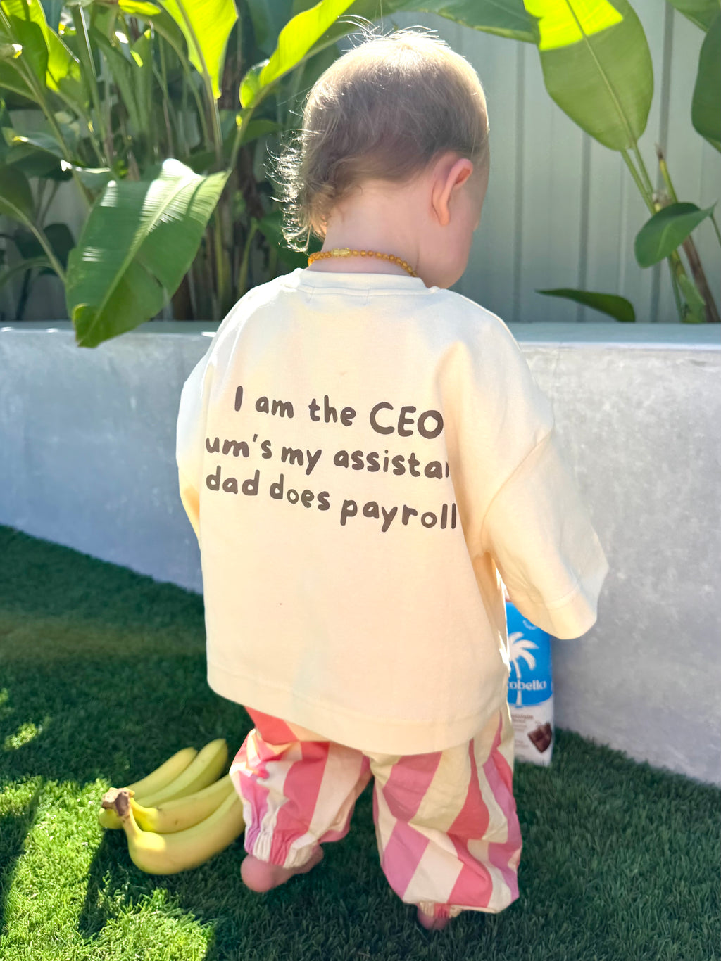 CEO | Oversized Tee in Banana Split