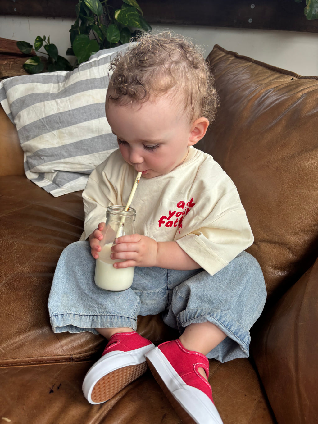 CEO | Oversized Tee in Milk