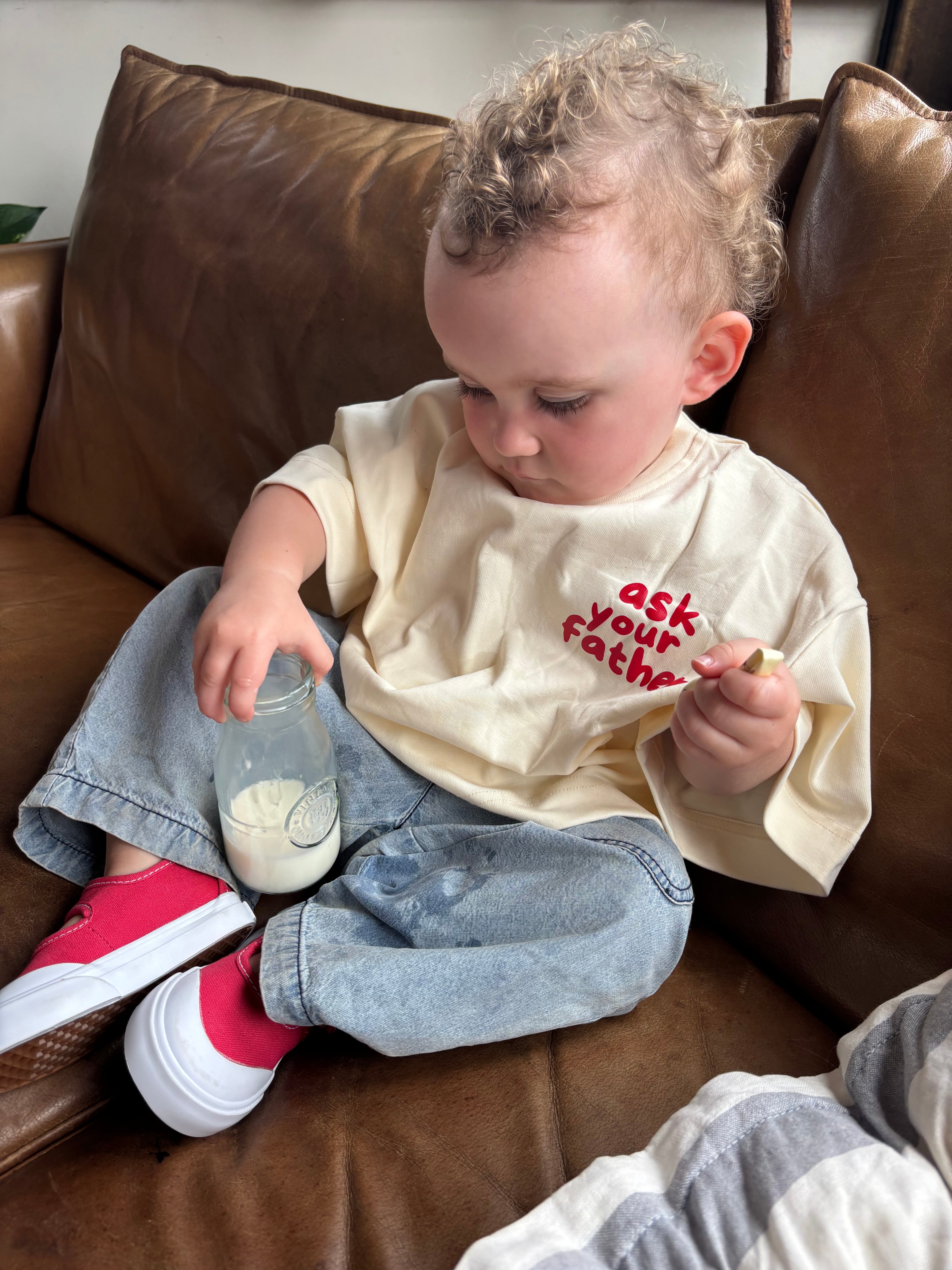 CEO | Oversized Tee in Milk