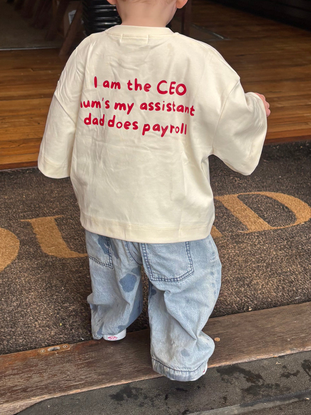 CEO | Oversized Tee in Milk