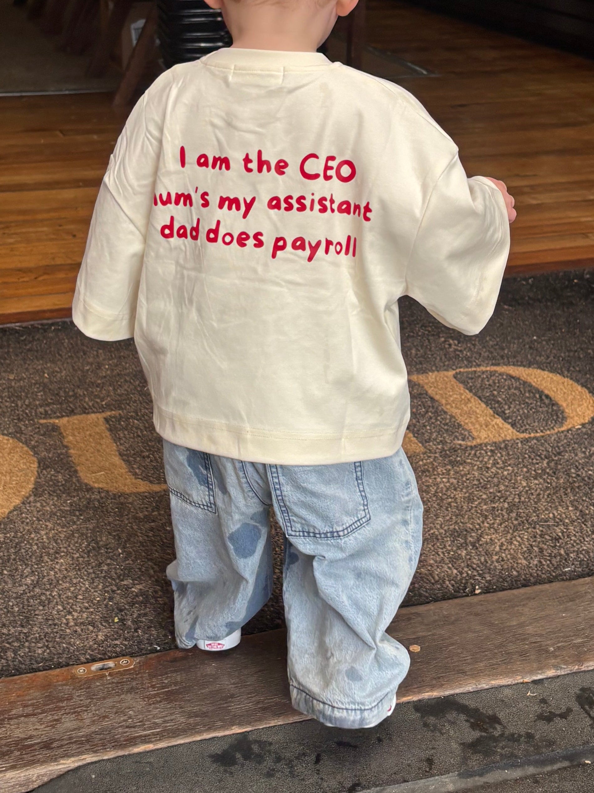 CEO | Oversized Tee in Milk