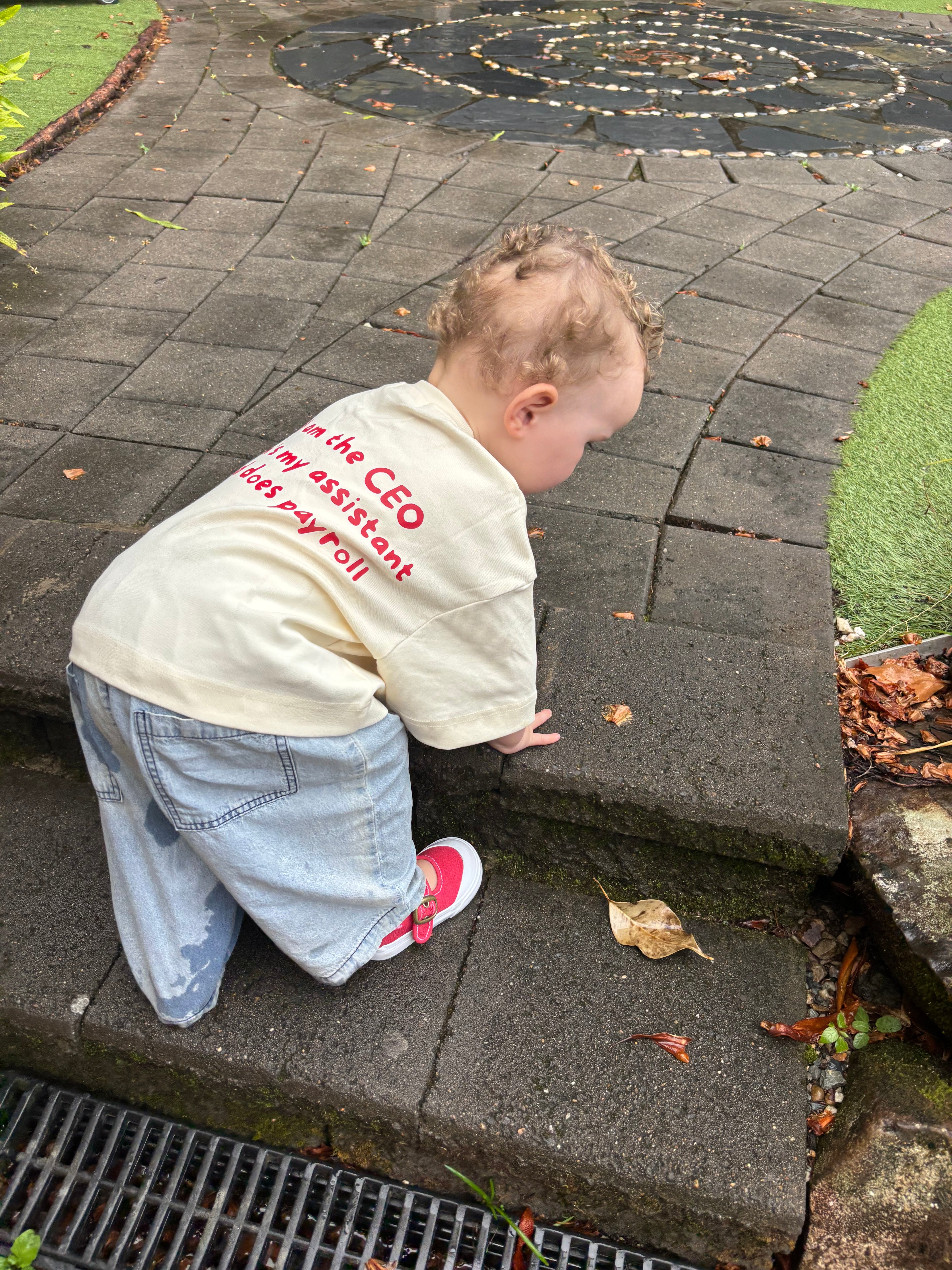 CEO | Oversized Tee in Milk