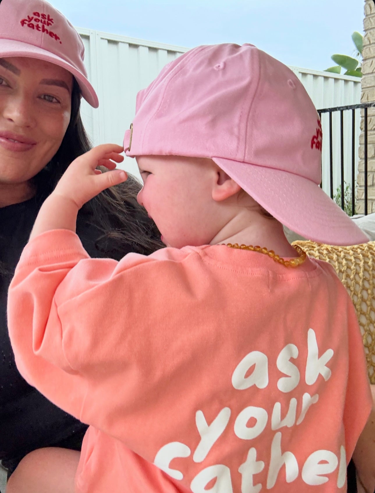 Ask Your Father Cap in Pink | Kids