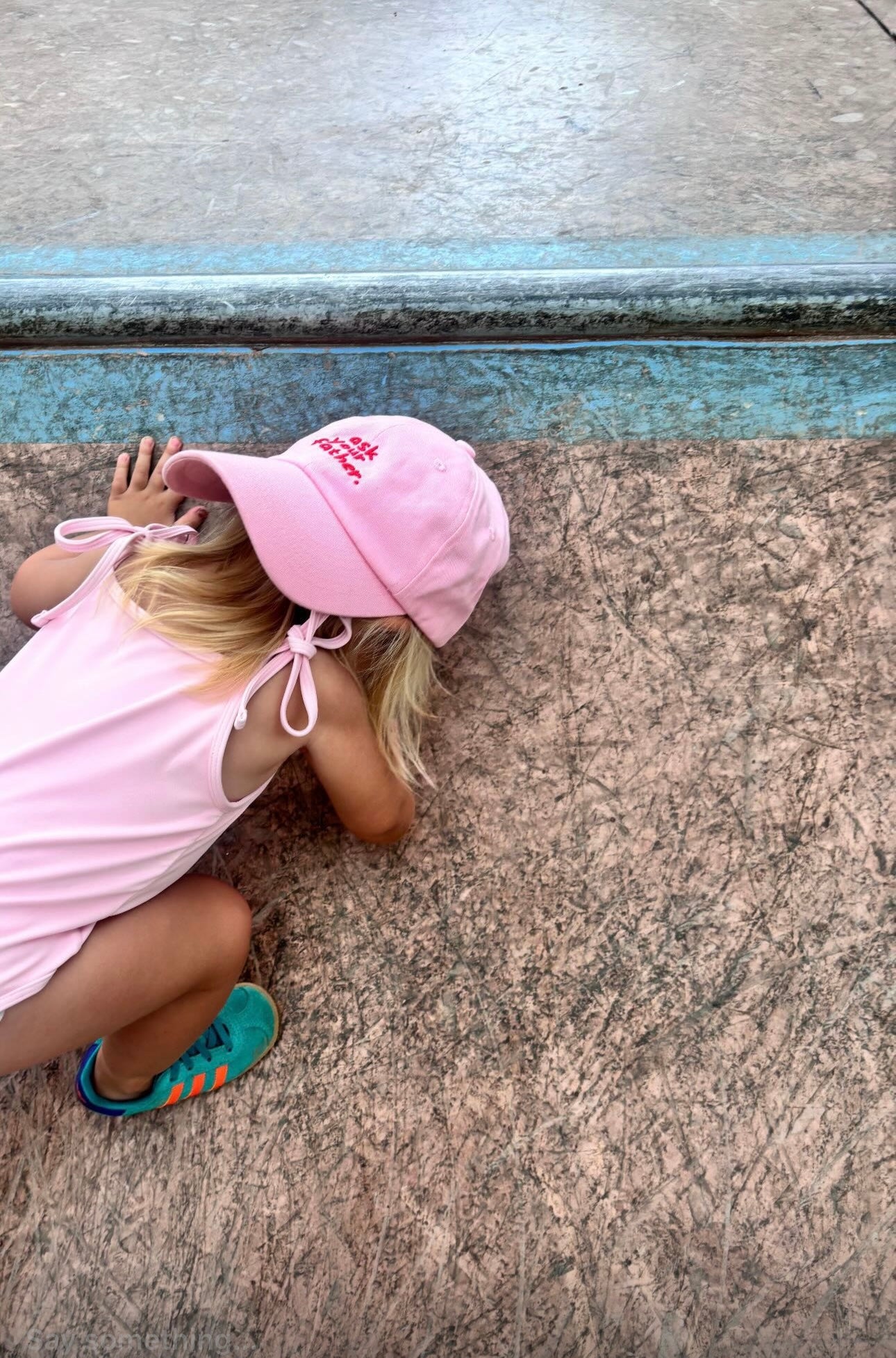 Ask Your Father Cap in Pink | Kids